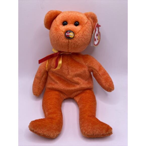 TY M.C. VIII (MASTERCARD 8) BEANIE BABY BEAR- MWMT- 2008- RARE! - Picture 1 of 9